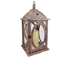 Decor Service Laterne braun, ca. 47 cm, 1 STK.