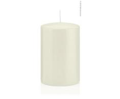 Wiedemann 218330.003 Stumpenkerzen in Cellophan, Wachs, Elfenbein, 15 x 10 cm, 6-Einheiten