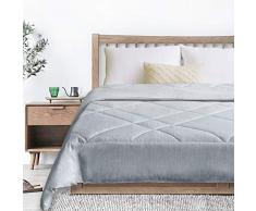 Natürliche Union Daunendecke, ultraweicher Stoff mit kationischen Farbstoffen, exzellentes Handgefühl, kühles Gefühl, antimikrobielle Bettwäsche Twin blau