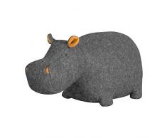 Gallery Direct Doorstop Heidi Hippo beschwerter Türstopper gefüllt schwere Ornamente,