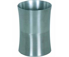 MSV Zahnputzbecher Miami aus Edelstahl, Silber, 30 x 20 x 15 cm