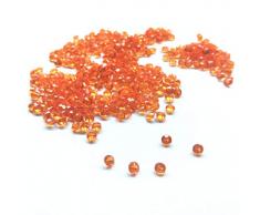 liying 4,5 mm Acryl Farbe Faux Diamant Rund Kristalle Treasure Gems für Tisch Scatter, Vase, Tütenfüller, Arts & Crafts, Hochzeit Dekoration (2000 pcs) Orange