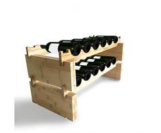 Mindful Grasshopper Weinregal Natürliches Finish