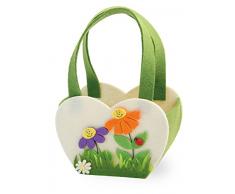 Feiern die Home Herz Geldbörse Filz Geschenktasche, Multicolor