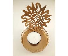 Sarvam OM Shadow Diya Kerzenhalter Teelichthalter Einzigartige Heimdekoration Diwali-Geschenk