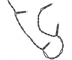 Serie Micro-LED Vorhang, 100 tlg. Farbe: warm white, 3mm , Kabel: schwarz, ca. 1 x 1 m Outdoor, mit Trafo