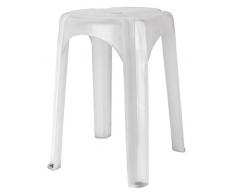 Garcia de Pou Bad Hocker 4 Beine, 32 x 44 cm, ABS, weiß, 30 x 44 x 30 cm