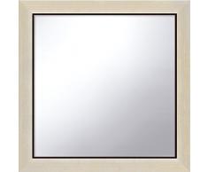 Eurographics Wandspiegel AM-SPI1127 L2 Champagner mit Schattenfuge, gerahmter Spiegel, 62 x 62, Weiß, Glas