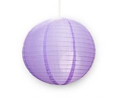 LinenTablecloth 16 in. Lila Nylon Laterne