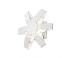 Gnosjö Konstsmide Außenwandleuchten, Aluminium, Integriert, weiß, 10 x 25 x 23.5 cm