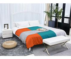 ArtVerse NFS Miami Football Stripes Schmusetuch, Mikrofaser, King Size, 104 x 88 cm, Aqua Accent