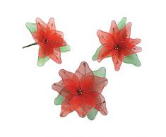 Fun Express (Menge 1 rot Glitzer Weihnachtsstern Weihnachtsbaum Ornaments