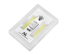 Maclean MCE174 LED Wandlampe 120 Lumen Zum Mitnehmen & Kabellos Schalter Lampe Batterie
