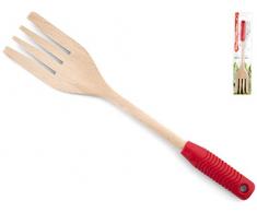 Home Fleischgabel, Holz, Rot/Holz