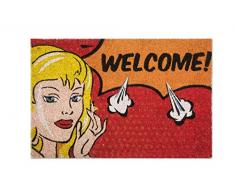 Excelsa Pop Fußmatte Input, Kokosfaser, Mehrfarbig, 40 x 60 cm