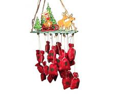 Petras Bastel News Bastelset für Adventskalender Rentiere im Wald inkl. Holzteile, Adventskalenderzahlen aus Filz, Holz, Holzfarben, 45 x 35 x 10 cm