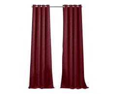 DUCK River Verdunkelungsvorhang für Schlafzimmer, 137 x 213,4 cm, Weinrot Fenstervorhang Vorhang 40x84 (2 Pieces) Himbeere