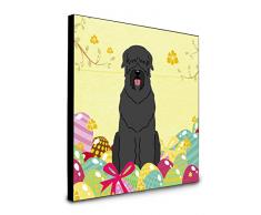 Carolines Treasures Wanddekoration, Ostereier, schwarzer russischer Terrier, Mehrfarbig