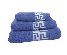 ForenTex Handtuch-Set (Ref VSC-500G) für Bad, Dusche, Waschbecken, Strand, 100% Baumwolle/Baumwolle, Blau, 3 Stück 30 x 50, 50 x 90, 100 x 140 cm