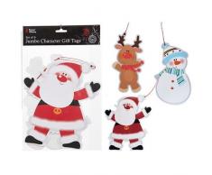 Disney PMS Geschenkanhänger, glitzernd, Jumbo-Charakter, 6 Stück