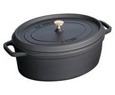 Staub Cocotte oval, 4,25 l Schwarz