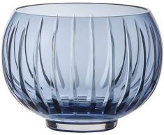 Zwiesel 1872 Signum Windlicht, mundgeblasenes Glas, Blau, 10 x 13,7 cm