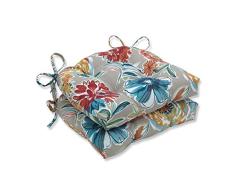 Pillow Perfect Outdoor | Indoor Colsen Sonoma Großes Stuhlkissen (2er-Set) 17,5 x 16,5 x 4, Hellbraun