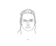 Komar Wandbild Star Wars Classic Force Faces Rey | Kinderzimmer, Jugendzimmer, Dekoration, Kunstdruck | ohne Rahmen | WB104-50x70 | Größe: 50 x 70 cm (Breite x Höhe)