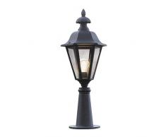 Konstsmide Pallas 478-750 Standleuchte B: 25,25cm T: 22cm H: 41cm / 1x60W / IP23 / lackiertes Aluminium / schwarz