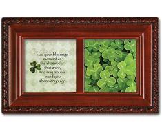 Cottage Garden Irish Segen Petite Holzmaserung Spieluhr spielt Irish Lullaby