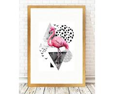 Bonamaison dekorativ 100% Mdf Malerei für Startseite,Gemälde für Wohnzimmer, Kunstdruck für Küche, Gerahmte Bilder für Schlafzimmer 24X29 Cm, 1 Stück - Hergestellt in der Türkei