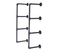 Articial Wand montiert Industrie Rohr Regal Hängebügel Wohnzimmer DIY Regalen Bücherregal