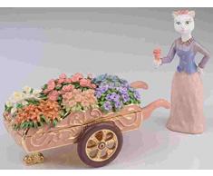 Keren Kopal Schmuckkästchen / Schmuckkästchen mit Katzenmotiv, im Fabergé-Stil