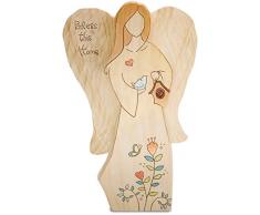 Pavilion Gift Company 78050 Heavenly Woods Bless This Home, Engelfigur 22,9 cm