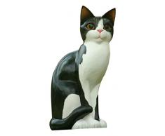 NOVICA 295.175,9 cm Housecat Holz Skulptur