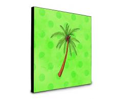 Carolines Treasures Wanddekoration Palme grün gepunktet, Mehrfarbig