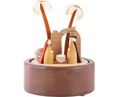 Spieluhr Richard Glässer Spieldose Christi Geburt neues Naturholzdesign, 22er Schweizer Spielwerk, 08043