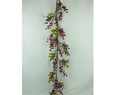 JMB Weihnachtsgirlande, Dunkelrot, 122 cm
