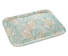 Premier Housewares Eden Leaf Tablett, rechteckig, Bambus, Grün, 33 x 44 x 2 cm, Bamboo Fibre, 33x44x2