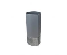 Sagebrook Home 13563-01 Vase aus Keramik, Matte Gray, 6.5 x 6.5 x 13.75