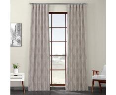 HPD BOCH-DLN193B-84 Istanbul Vorhänge, Bedruckt, Leinen, strukturiert, 50 x 84, Hellbraun