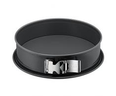 Kaiser La Forme Plus Springform, 30 cm rund, Flachboden, runde Backform, SafeClick-Verschluss, Emailleboden, antihaftbeschichtet, schnittfest, auslaufsicher