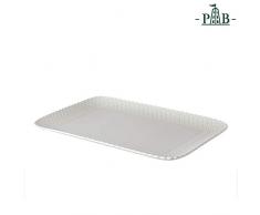 Die weiße Porzellan Tablett Gebäck cm. 31 x 22 Kollektion Momente