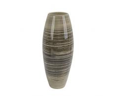 Sagebrook Home Vase, Keramik, grau, 6.75 x 6.75 x 16 inches