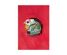 Komar Wandbild Star Wars Classic Helmets Rebel Pilot | Kinderzimmer, Jugendzimmer, Dekoration, Kunstdruck | ohne Rahmen | WB094-30x40 | Größe: 30 x 40 cm (Breite x Höhe)