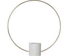 Star Dekoleuchte, Holz, Messing/Weiß