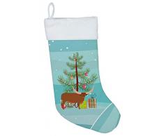 Carolines Treasures Ankole-Watusu Weihnachtsstrümpfe, Kuh, Mehrfarbig
