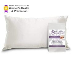 Mulberry Park Seide – Deluxe 22 Momme 100% Reine Maulbeere Charmeuse natürliche Bettwäsche – Öko-Tex-Zertifiziert Queen Pillowcase (20 x 30) elfenbeinfarben
