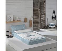 LA Casita de Daniela Bettbezug, ohne Füllung, Tweety Baby Blau, 90 x 190/200 cm, 190/200 cm