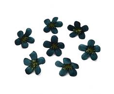 Silkflowers.com Seidenblumen in Großhandel Seiden-Sonnenblumenkopf für Hochzeiten, Dekoration, Scrapbooking-Accessoires, Kunstblume 4 cm, 100 Stück dunkelgrün